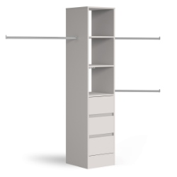 Tower Unit 450mm with 3 drawers and shelves