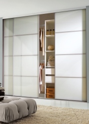 4 Door custom sized classic sliding wardrobes for opening widths between: 2095mm - 4555mm
