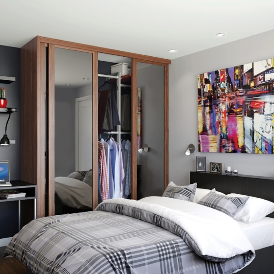 Shaker spacepro sliding wardrobe door pic 12
